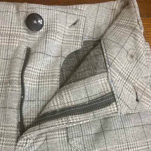 Maeve Gray Plaid Women's Collette Trousers Size 26P - Picture 4 of 11
